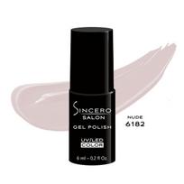 Gelinis nagų lakas "Sincero Salon", 6 ml, NUDE, 6182