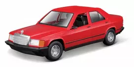 Metal model Mercedes Benz 190E 1987 1/24 red