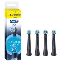 Oral-B iO Ultimate Clean Replacement Brush Heads 4pack, Black