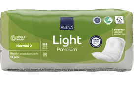 ABENA Light Normal 2 Premium urologiniai įklotai, 12 vnt.