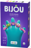 Modelinas HEY CLAY Air-Dry Clay Alien Rings 3vnt.