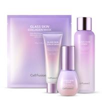 Complete Glass Skin Routine by Cell Fusion C,  pilna spindinčios odos rutina, 4 vnt.