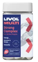 LIVOL MULTI Strong kompleksas, 60 tablečių