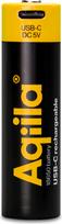 Aqiila - USB-C Rechargeable Battery - Size 18650 - 2000 mAh - 1 pack