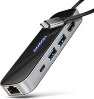 Axagon USB-C 5Gbps GLASS 6in1 Hub | HMC-6GLN
