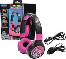 Lexibook - 2 in 1 Bluetooth foldable Monster High Headphones (HPBT010MH)