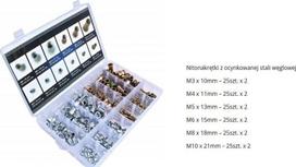 SILVER Sidabrinis SIDABRINĖS KNIEDINĖS VERŽLĖS M3-M10 300vnt.