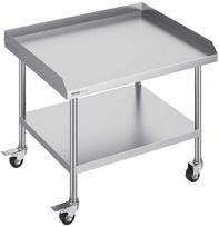Nerūdijančio plieno darbo stalas 76.2 x 91.4 cm su ratukais, komercinis maisto ruošimo stalas, virtuvės stalas, restoranų įrangai