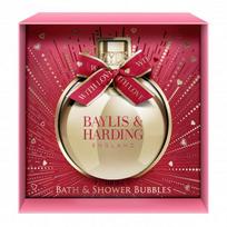 Baylis & Harding Midnight Cherry Festive Bauble Gift Vonios ir dušo putos, 250ml