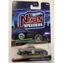 Hot Wheels Mainline Neon Speeders Modeliukas Porsche 934 Turbo RSR Black/Green (yra Sandėlyje)