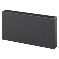 Mexen Line CL33 plokščias radiatorius 500 x 1400 mm, šoninis pajungimas, 2661 W, antracitas - W433L-050-140-66