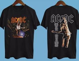 2000 ACDC Stiff Upper Lip turo dovana gerbėjui juodi visų dydžių marškinėliai 2XL