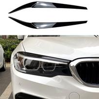 Automobilio priekinių žibintų antakiai vokeliai BMW 5 serijai G30 2017-2020 Žvilgsnio žibintų lempos lipdukai apdailos kėbulo komplektai
