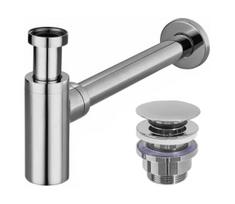 REA-A5693 - Praustuvo sifonas su CLICK-CLACK išleidimo mechanizmu, blizgus chromas