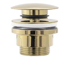 REA-A2360 - Praustuvo išleidimo vožtuvas CLICK-CLACK, skersmuo 6,4 cm, auksinis