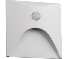 Kanlux 39141 - LED laiptų šviestuvas su jutikliu EXIN 2,5W/230V 4000K IP65 baltas, kampinis