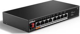 Dahua Switch|DAHUA|Desktop/pedestal|8x10Base-T / 100Base-TX|PoE ports 4|60 Watts|SF1008LP
