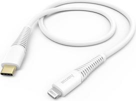 Hama 00183309 Fast Charging/Data Cable, USB-C - Lightning 1.5m, W hite