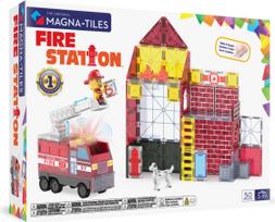Magna-Tiles Magnetinis konstruktorius „Ugniagesių stotis“, 50 det.