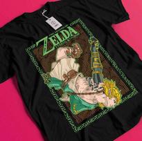The Legend of Zelda T-shirt Link To The Past Funny Anime Black Shirt All Size AA187 2XL