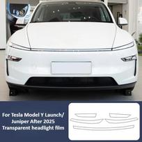 TPU Headlights Film for Tesla Model Y Juniper 2025 Car Accessories Transparent Taillight Protective Film Blackened Waterproof