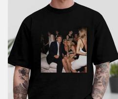 Donaldas Trumpas ir Jeffrey Epsteinas 1977 m. Amerikietiški vakarėlių marškinėliai, Donaldo Trumpo marškinėliai 4XL