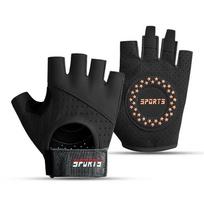 Moteriškos pirštinės be pirštų galiukų, neslystančios, skirtos fitnesui, važiavimui dviračiu, prisitraukimams ir kettlebell treniruotėms S (for small hands women)
