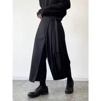 Samurai pants men's spring and autumn design culottes straight wide-leg kendo pants M juoda