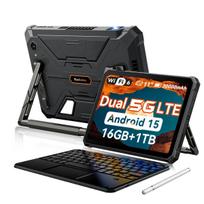 Blackview Active 12 Pro Atsparūs planšetiniai kompiuteriai Android 15 11 colių 12GB 256GB/16GB 1 TB Planšetinis kompiuteris 30000 mAh 90 Hz 16GB+1TB with keyboard juoda