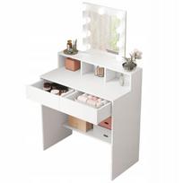 Makiažo stalas, modernus loft stilius, su LED veidrodžiu 80 cm