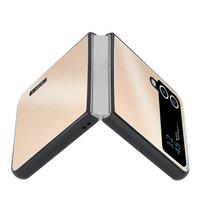 Applicable To Samsung Zflip6 Brushed Back Plate Galaxy Z Fold6 Folding Screen Metal Mobile Phone Case Galaxy Z Fold6