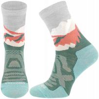 Kvėpuojančios vilnonės trekingo kalnų kojinės 70% Merino COMODO, spalvotos