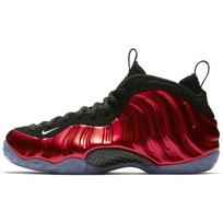 Nike Foamposite One Metalinės Raudonos Retro Krepšinio Batai Vyriški Sportbačiai 314996-610(2017 m) 44.5