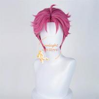 Saja berniukai Abby Cosplay perukas Rožinis 30cm perukas Jinu Kūdikis Abby Romantika Paslaptis Cos Anime perukas vyrams Karščiui atsparus sintetinis plaukas as the picture-One Size