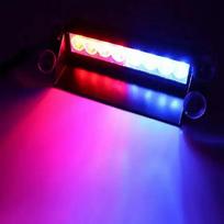 8 LED Universalus automobilio mirksintis švyturėlis Transporto priemonės priekinio stiklo mirksinti įspėjamoji signalinė lempa Raudona Mėlyna Policijos avarinės šviesos 12V