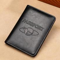 Qingyu Crazy Horse natūralios odos RFID paso laikiklis ir įlaipinimo kortelės dėklas Genuine Leather Passport Cover