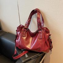 Premium retro large-capacity commuter tote bag women's autumn and winter new versatile shoulder messenger bag juoda