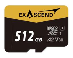 Exascend UHS-I microSD Card Series 512GB Catalyst (with Adapter)