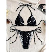 Micro Bikini Sexy Swimsuits For Women 2025 Swimwear Dot Brazilian Bikini Set Thong Biquini Swim Suits String Beachwear Female S