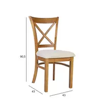 Valgomojo kėdė MIX & MATCH ruda/balta