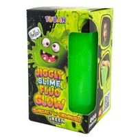 Tamsoje švytintis gleivės - Žalios (430 g), Tuban Jiggly Slime TU3823