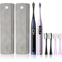 Oclean X Pro Digital Set dantų priežiūros priemonių rinkinys Purple & Dark Blue