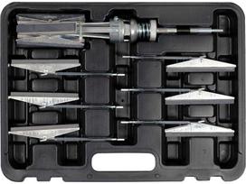 Cilindrų galandimo įrankių rinkinys, cilindrų paviršių valymui, variklių cilindrų galandimui