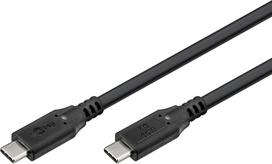 Goobay USB-C™ Cable, USB 3.2, 60 W, 5Gbit/s, Power Delivery, 1.5 m, Black | Goobay