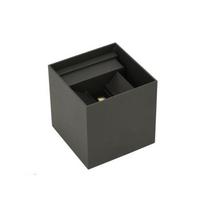 Sieninis šviestuvas, lauko, LED, juodas, kvadratinis, 12 W, 4000 K, 1100 lm, IP65, IK08, Valit, Bemko, C25-EL2-KS-205GR-4K