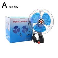 12V/24V Automobilinis prisegamas ventiliatorius Didelis oro srautas Vėsinantis mini ventiliatorius transporto priemonėms, Reguliuojamas Tylus ir Nuimamas Dizainas Universalus Kabinos Montavimas P6V9