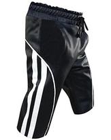 Juodi sportiniai šortai Unique100% oda ėriuko oda Vyriški Biker Originalūs Stilingi Boksininkai 28 ( X-Small ) juoda