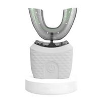 Suaugusiems U formos elektrinis dantų šepetėlis, 3 reguliuojami režimai, visiškai dengiančios silikoninės šepetėlio galvutės, IPX7 atsparus vandeniui, automatinis, vyrams, moterims, įkraunamas dantų šepetėlis rožinė