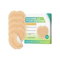 Silikoninis supergerianti žaizdų tvarsliava, 5 pakuotės, pooperacinėms žaizdoms, praguloms, spaudimo opoms, lipniosios tvarsliavos One Size