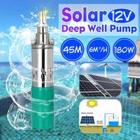 Efektyvus saulės energijos vandens siurblys 12V 24V 180W 3000L/h 25m giluminio šulinio siurblys nuolatinės srovės sraigtinis panardinamasis siurblys laistymo sodo namas 12V